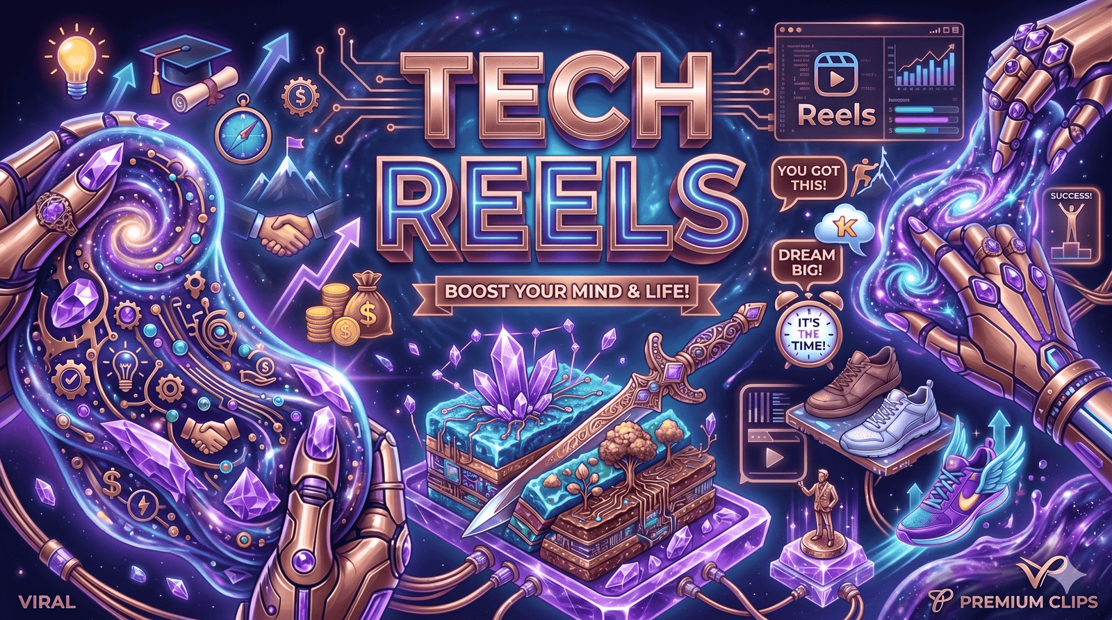 500+ AI Tech Reels Pack